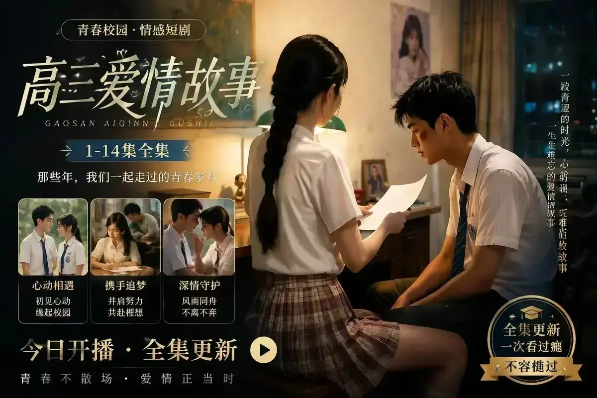 AI校园短剧《B中爱情故事》未删减完整版4KHDR画质-百度网盘在线秒存高清观看-B中爱情故事AI短剧天花板